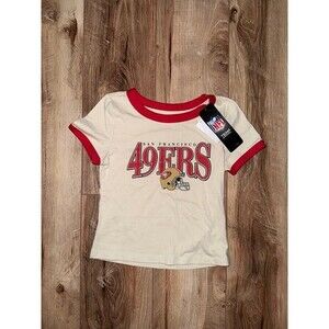 Girls SF 49ers NFL Team Apparel T‑Shirt – Size Small (6/7) – Brand New With Tags
